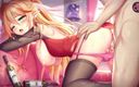 MsFreakAnim: Lesbička v punčochách připínákem její nevlastní sestra. | Hentai necenzurováno | Sakura...