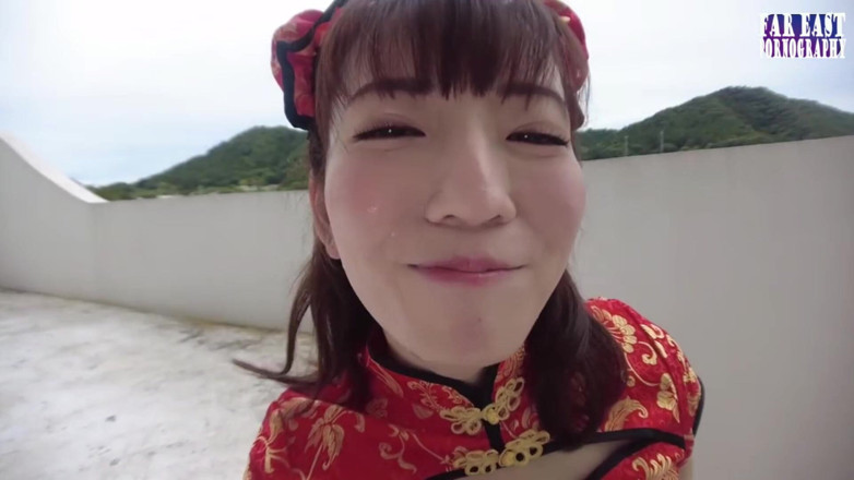 Far East pornography: Doll Like Bliss with a Pale Busty Tease on a...