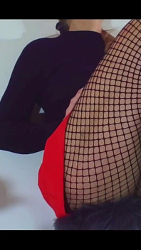 Mis a Displays Her Sexy Legs in an Panty Hose Show 2