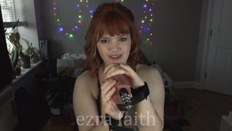 Ezra Faith: Inel cu căluș cu vedere la persoana 1 cu muie și futai...