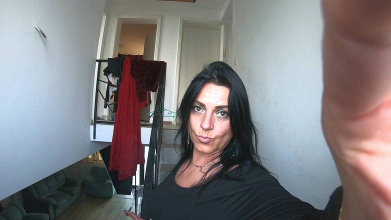 MilfyCalla: Smoking Leather Dance. Ripped Jumpsuit Pussy Tease, Toilet Pee and...