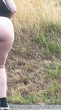 Outdoor Female Exhibitionist: Hitchhiking Flash