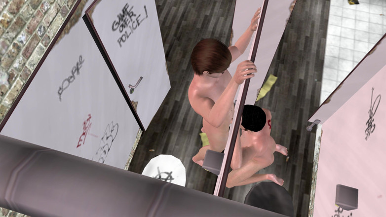 LustMen: Animované 3D gay porno - pohledný muž saje ptáka glory hole na...
