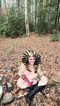 What's This Whore Doing in Those Leaves? on Her Knees?