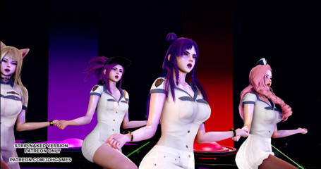 3D-Hentai Games: Itzy - Wannabe hot kpop dance KDA Ahri Akali Kaisa Evelynn...