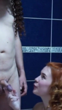 Two Girls Are Playing with His Tiny Dick in the Bathtub