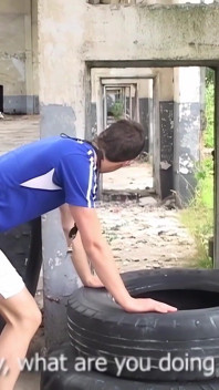 Al traguardo, Chad Driver ha provato il gigante dell'allenatore