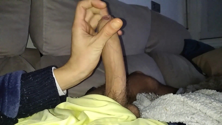 Elvissc: Stepdaddy Masturbates His Big Cock in the Living Room While...