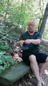 Nylon Fetisch Pause Auf Dem Seilbahnberg