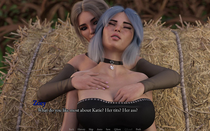 3D Cartoon Porn: Di mana semuanya dimulai 11: pamer topless zoey &amp; katarina