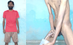 Rajesh Playboy 993: Rajesh Playboy 993 Masturbiert Großen Schwanz Und Kommt Im Jar, Nackt,...