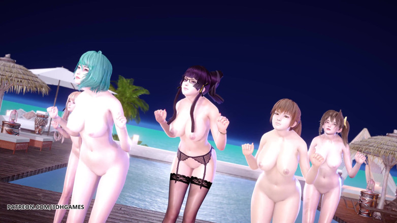3D-Hentai Games: 【MMD】2 Phut Hon Sexy Naked Dance Marie Rose 玉城美咲 かすみ 女天狗 Doa 無修正