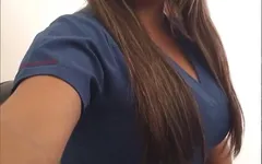 Beautiful Nurse Is at the Reception of the Homemade Porn Room