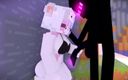 VideoGamesR34: Phim hoạt hình khiêu dâm Minecraft - cô gái bú cu...