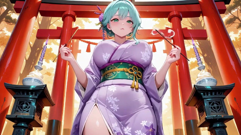 Tay Swift X: Déesse du kimono violet ! Je ne peux pas gérer l’humidité...