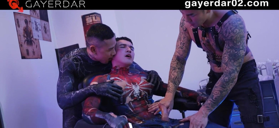 GAYERDAR: Mgc-003 Spidar-man: 3-some with Vecum &amp; Doctor Ock