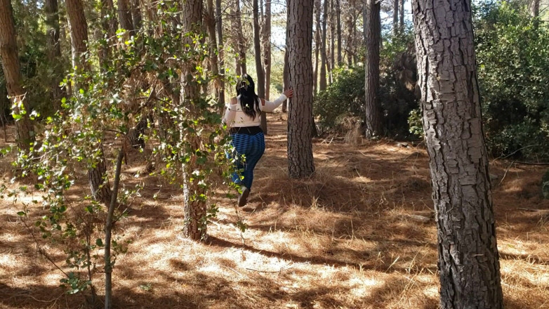 Riderqueen: Stepmom sexy walking forest