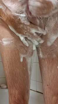 Dilf in the Shower Hard Cock Wanking and Cumming - Rockard Stepdaddy