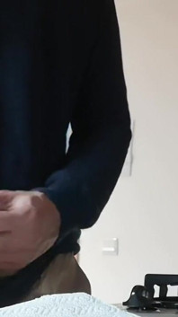 Jerking off My Cock in the Kitchen