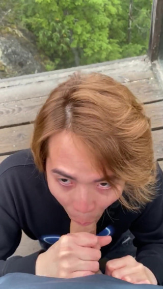 RiceQueenTopBoy: Blow Job with a View