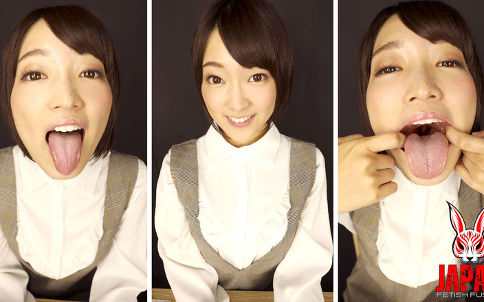 Japan Fetish Fusion: Langue longue, grosse : Ameri Hoshi vous ordonne de regarder.