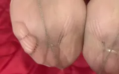 Mrs परिपक्व पैर बड़े स्तन और तलवे
