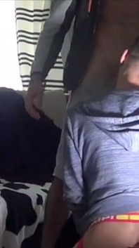 Slut Creampied by His Friend Big Dick