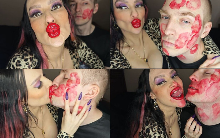 Princess18_: Juicy Sticky Loud Aggressive Kisses All Over a Guy's Face...