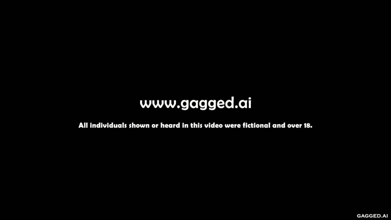 Gagged AI Cartoons: Bound Blonde Cargo
