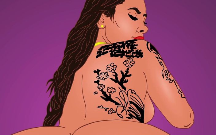 Back Alley Toonz: Gigi latina bubblebutt exhibe ses fesses de rêve et taille...