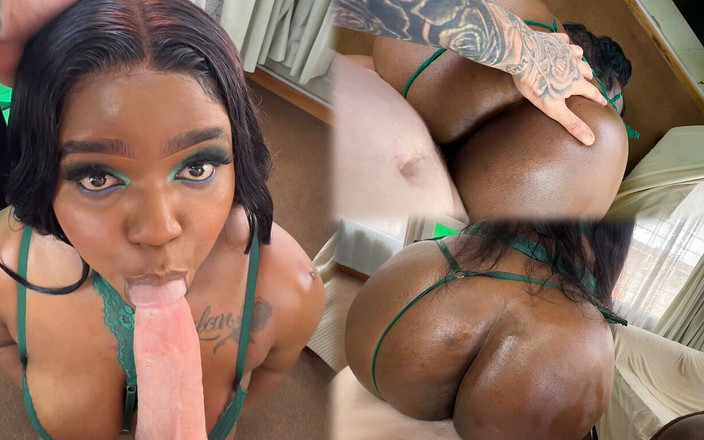 BootyClapper187: Běloch šuká prsatou černou holku od vedle