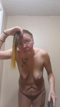 Cutting My Hair in the Shower