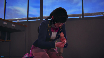 Waifu club 3D: DVA masturba seu pau na sala de aula