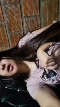 Latina Touches Herself on Video Call