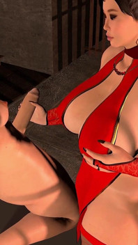 Transsexuală super grasă se joacă cu pula prizonierului ei