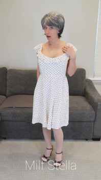 Sadie in a Polka Dot Dress