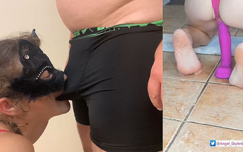 Angel Sky69: Ella eyacula dos veces en lugar de una y obtiene...