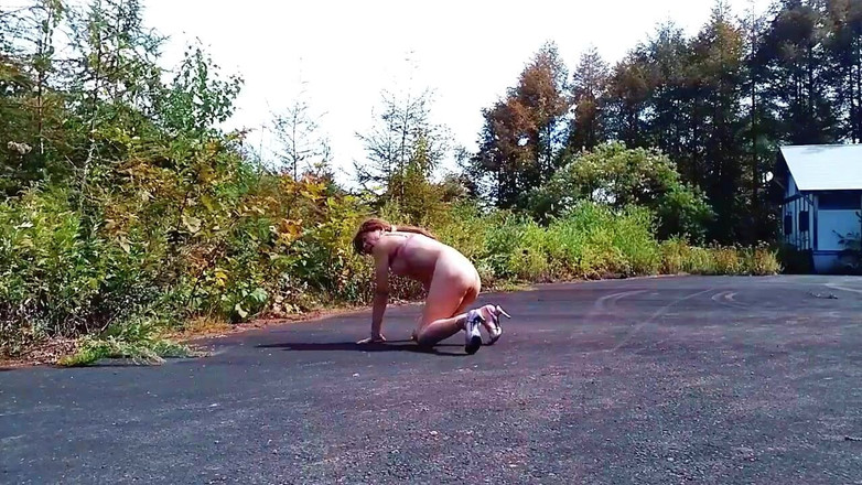 Pai-chan: Nuda pai-chan nel parco primaverile