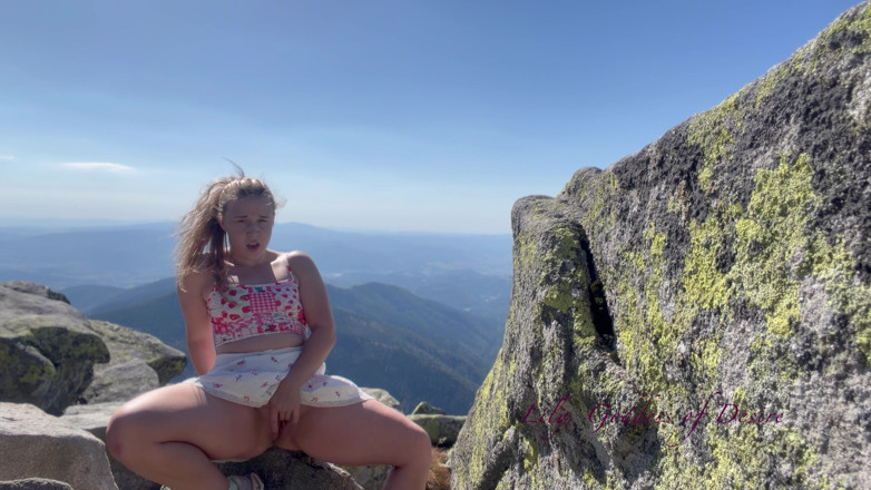 Petite blond your pure desire: A Stranger Man Recorded Me Masturbating in the Mountains