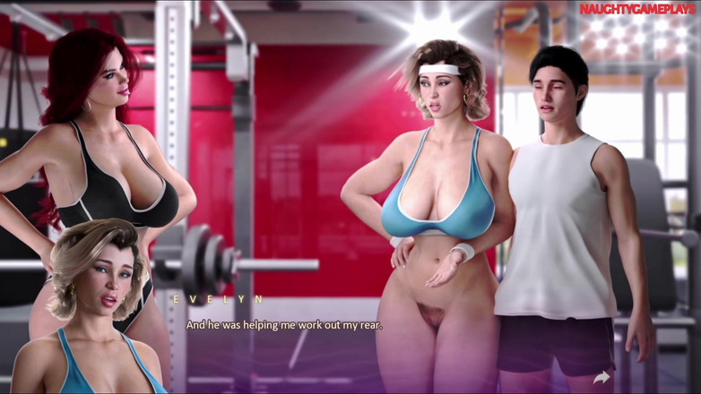 Naughty gameplays: Due milf troie sbattono uno stallone fortunato, due troie mature...