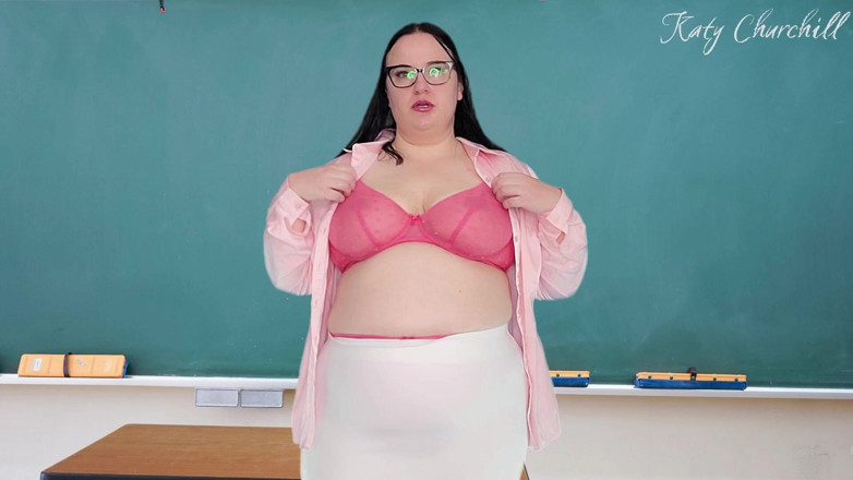 Katy Churchill: Teacher Teases Your Little Dick After Class