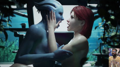 Good news media: Femshep 深喉 liara 的美味舌头，脂肪屁股大奶子 waifu 摇晃