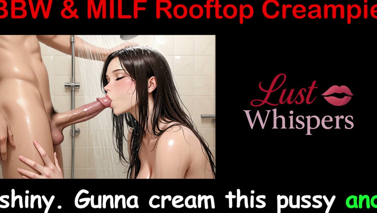 LustWhispers: BBW &amp; MILF Rooftop Creampies - English Sex Story