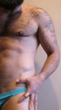 Teasing with My Blue Thong