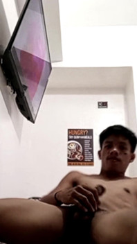 Filipino Twink Shows off His Hard Cock