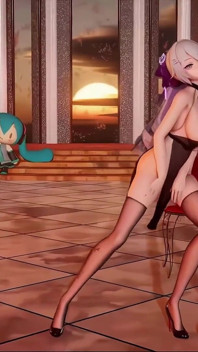 [MMD] Tarian Arogan Abracadabra Anal Seks Rantai Susu Tamparan Tarian Sutra Hitam
