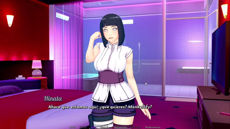 Monkylufy: Jogo de bordel isekai +18 (hinata)