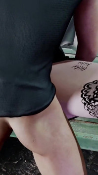 3D, une salope excitée à gros nichons trompe son mec avec une vieille grosse bite