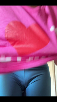 Off to the Gym with My I Love Anal Shirt!