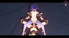 Velvixian: Genshin Impact - Layla - Sexy Cowgirl + Creampie